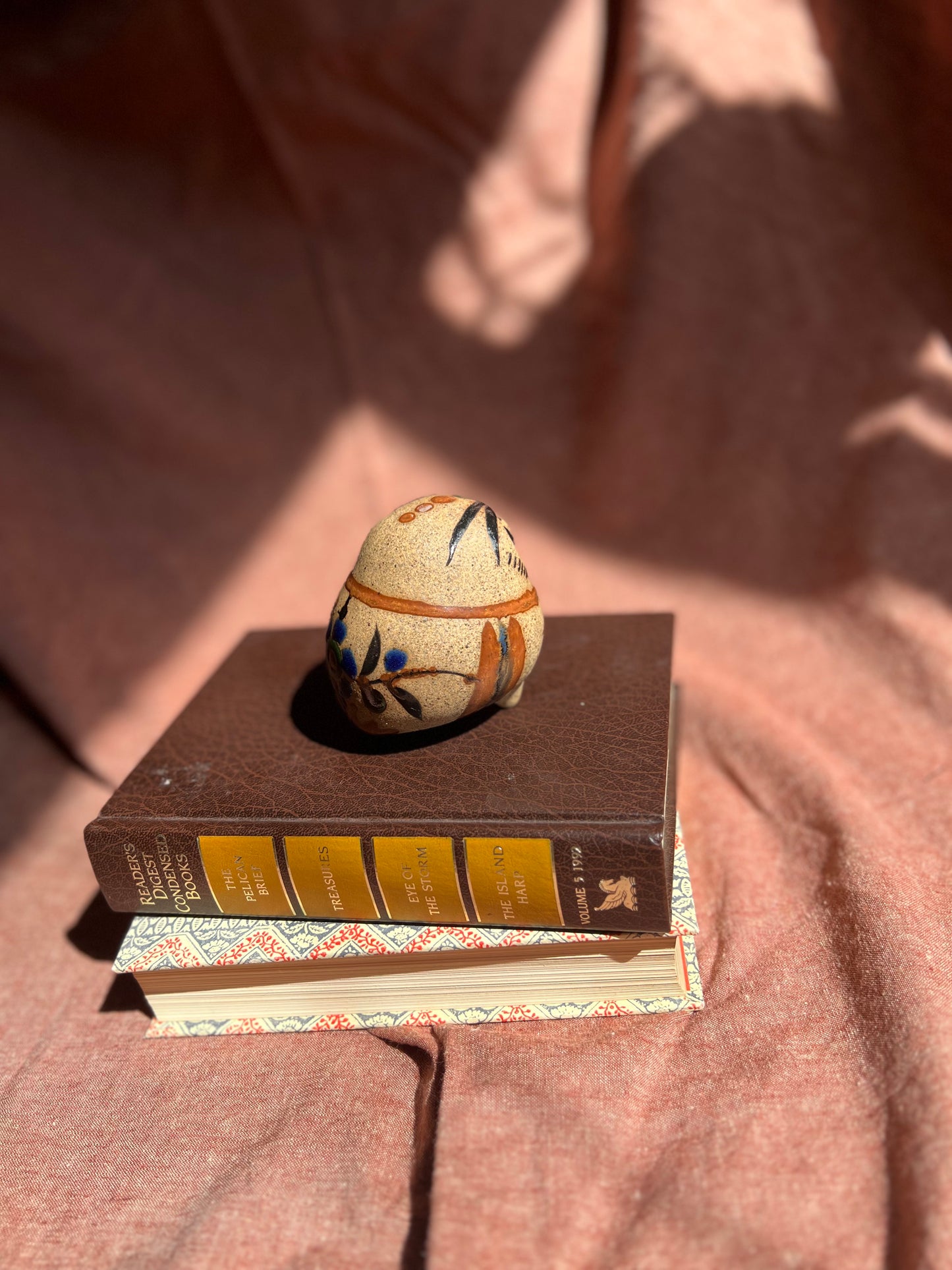 Hand-painted ceramic owl
