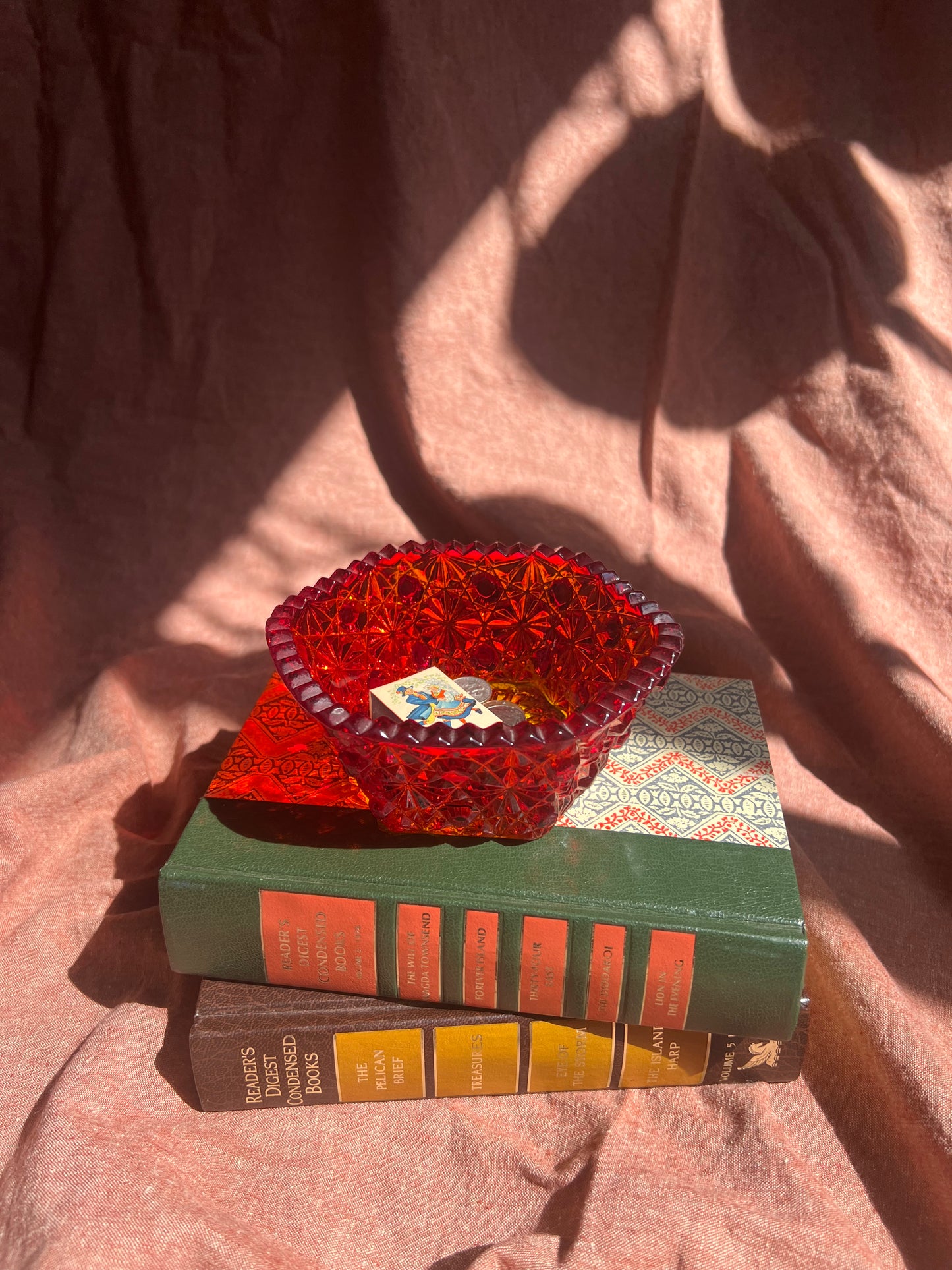Hexagon glass bowl