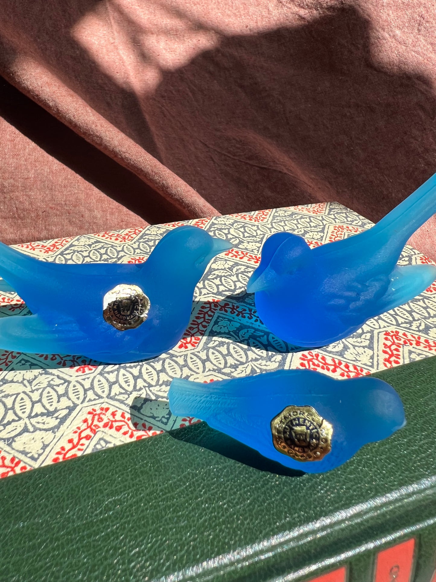 West Moreland glass birds