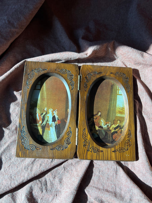 Double wood frame
