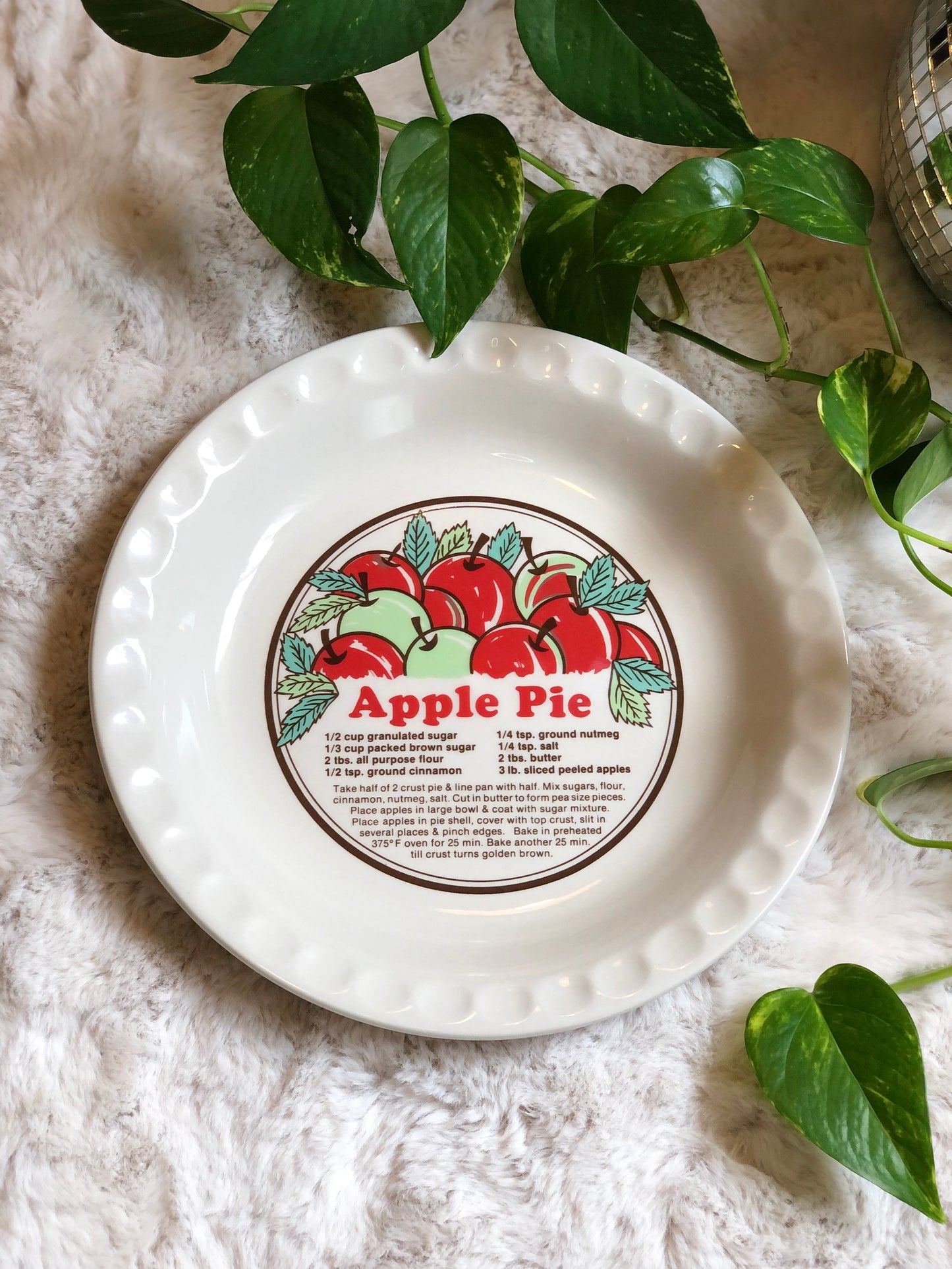 Vintage recipe baking dish