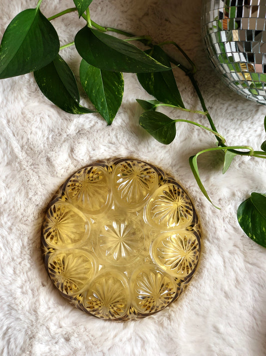 Vintage Amber serving bowl