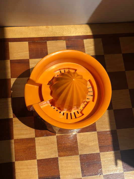 Vintage glass juicer jar