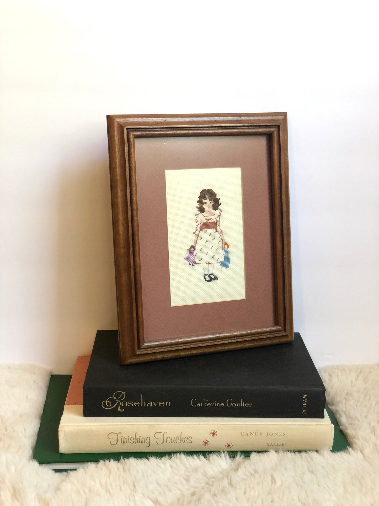 Framed cross stitch