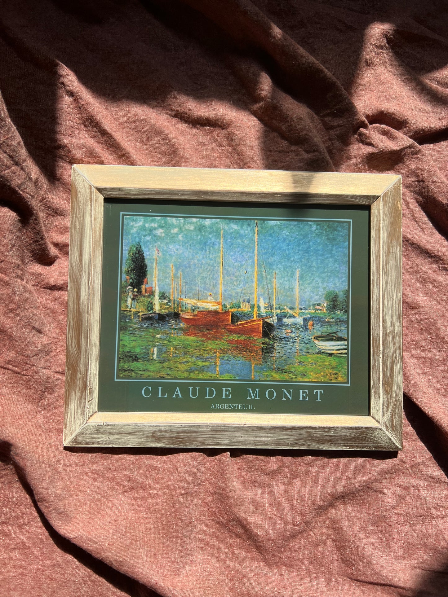 Framed monet print