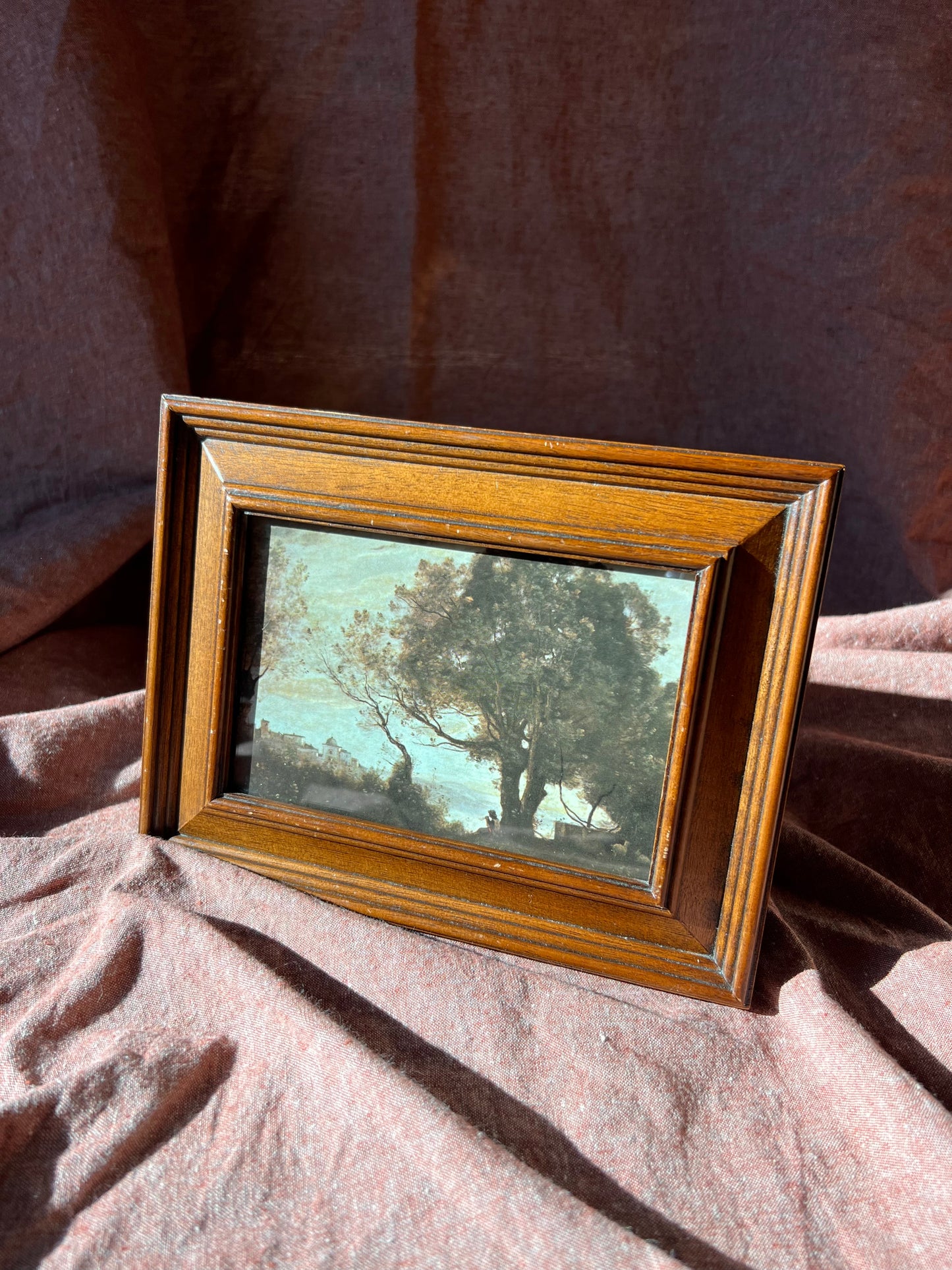 Oak wood photo frame
