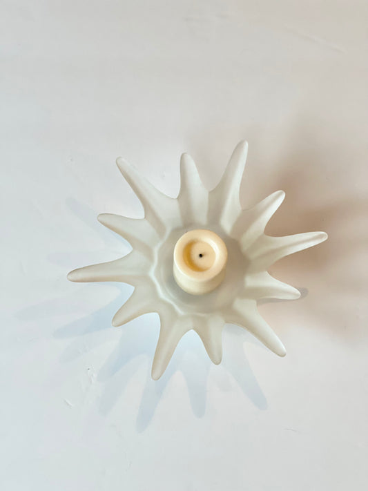 Vintage frosted votive