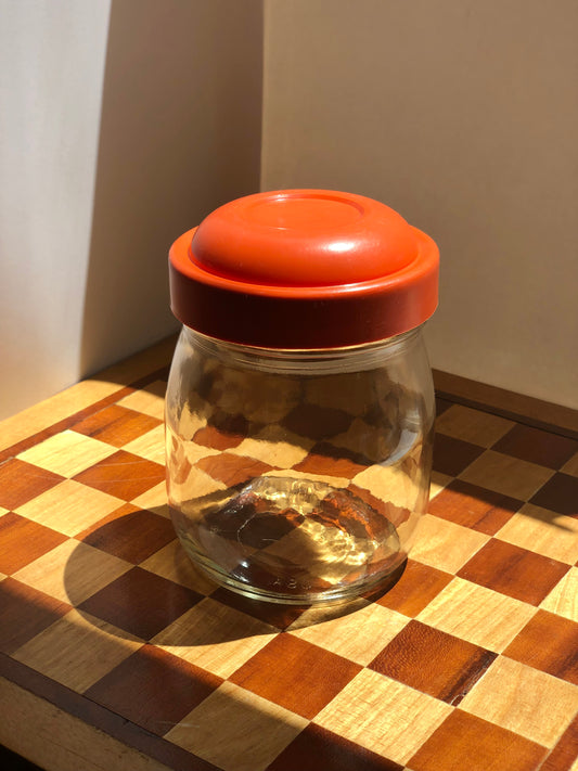 vintage glass jar
