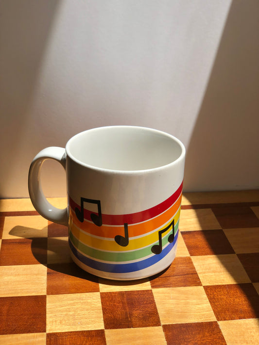 Vintage rainbow mug