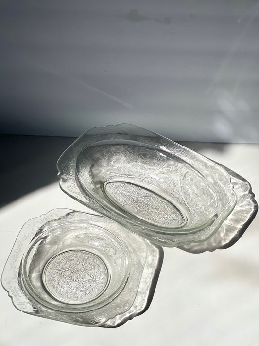 Depression glass dishes