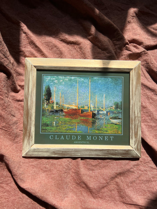 Framed monet print